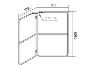 風防ユニット_L字