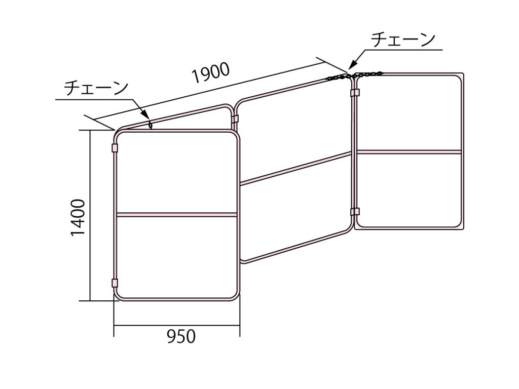 風防ユニット_コの字