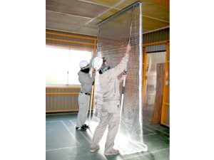 ホコリ飛散防止シート設置イメージ