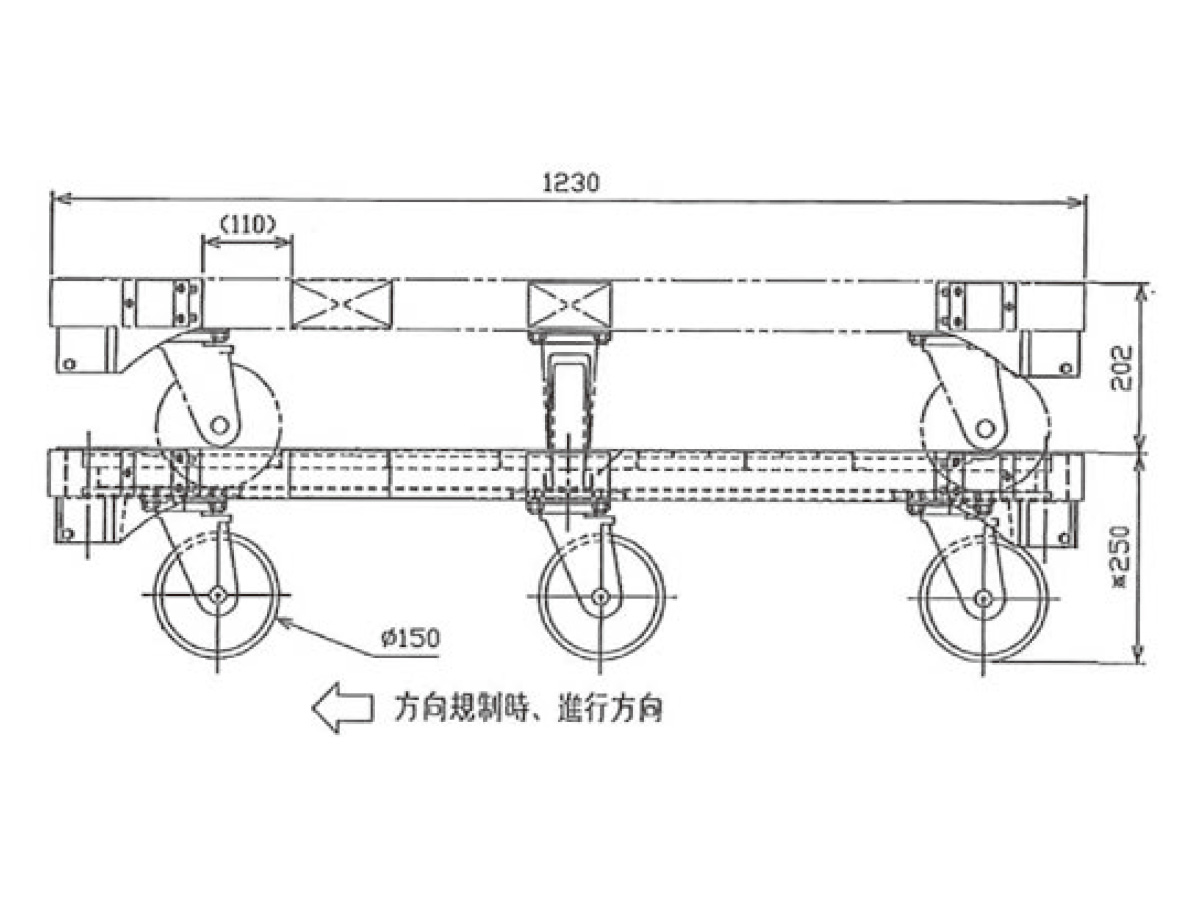 安い割引 トラスコ フェニックスラック用４輪ストッパー １８００Ｘ６００用 1Ｓ 品番