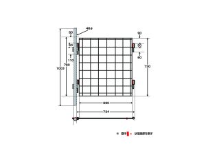 メッシュフェンス図面