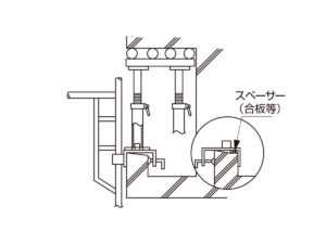ベランダキャッチャー壁つなぎ用施工例