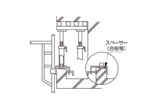 ベランダキャッチャー壁つなぎ用施工例