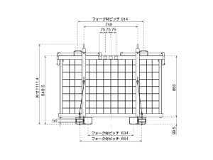 パレリフト正面図