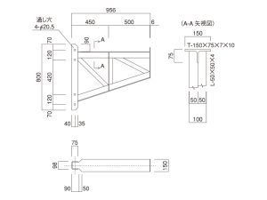 A型足場ブラケットA-950