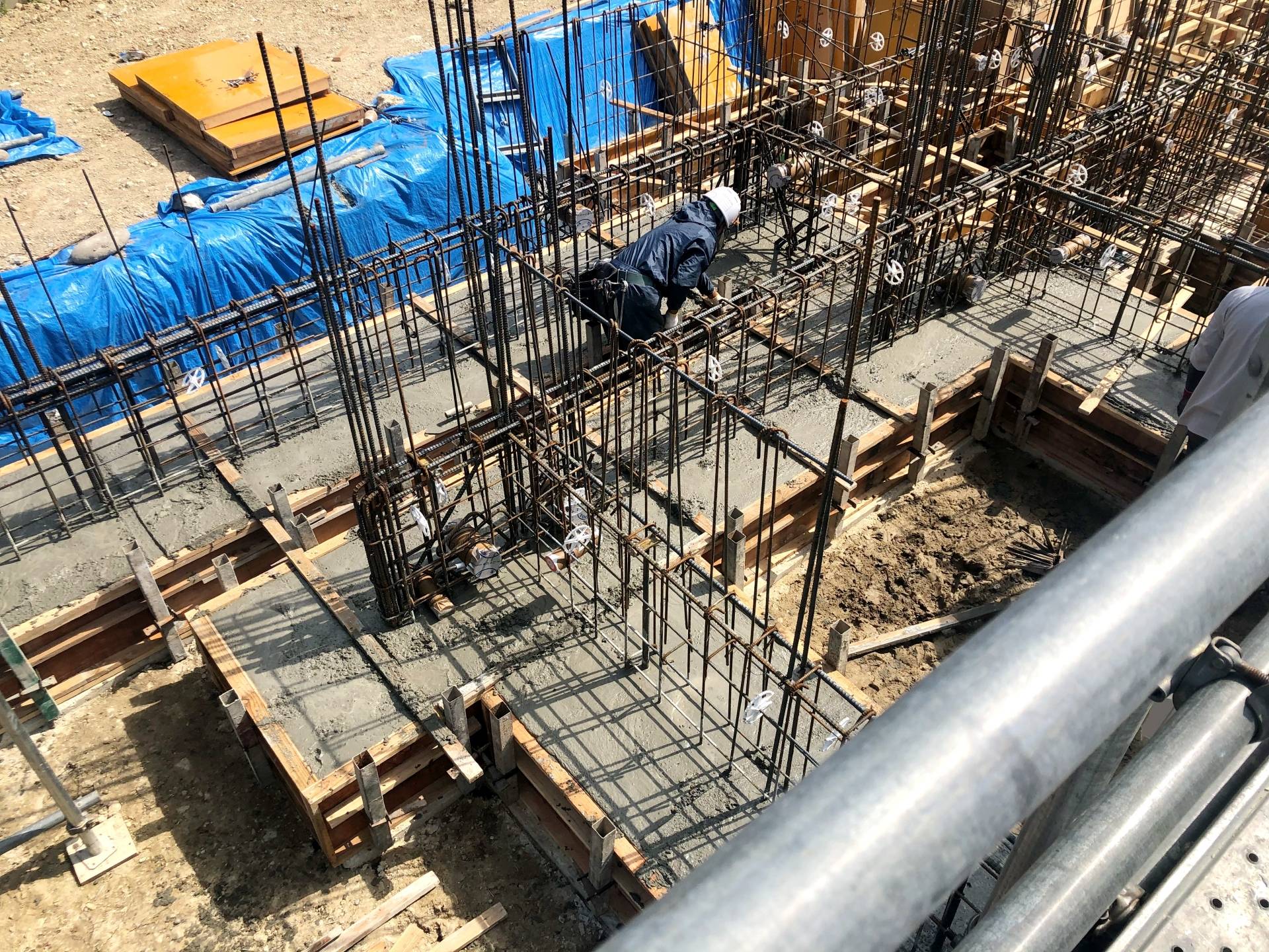 地中梁の施工手順