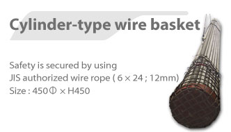 Cylinder-type wire basket